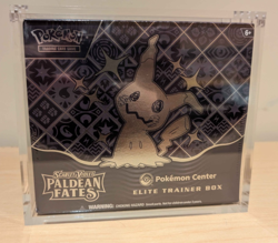 POKEMON CENTER Paldean Fates PC ETB Elite Trainer Box SEALED + Acrylic Case - Image 1