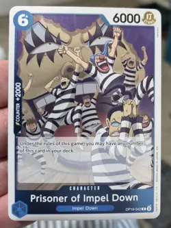 2026 One Piece TCG Prisoner of Impel Down OP16-042 The Time of Battle Foil RARE - Image 1