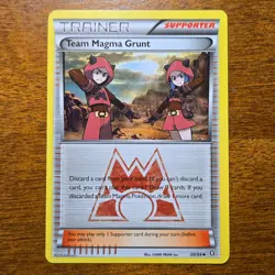 Team Magma Grunt 30/34 - Double Crisis Uncommon 2015 - Pokemon TCG Card NM-LP - Image 1