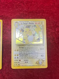 THREE 2000 Pokemon Gym Challenge Holographic Unlimited Cards Including Arcanine - Image 4