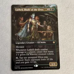 MTG [Lathril, Blade of the Elves] Borderless Foundations Reg Rare #349 NM/MT+ - Image 1