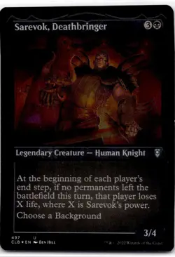 Magic The Gathering Sarevok, Deathbringer (Foil Etched) HOLO Uncommon #497 - Image 1