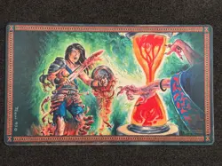 Magic The Gathering Mark Tedin Signed Serialized Timetwister Playmat /500 - Image 1