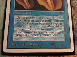 Copy Artifact Unlimited Edition (PANGOLIN MTG) Front: MINT! Back: MP. SEE PICS! - Image 4