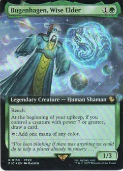 MTG: FF Commander: Foil Extended Art Bugenhagen, Wise Elder: LP Condition - Image 1