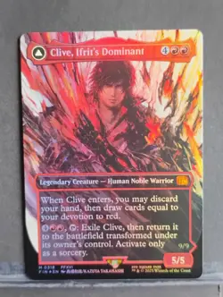 Clive, Ifrit's Dominant (0318) (Borderless); Foil; Final Fantasy - Image 1