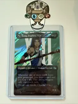 Fang, Fearless I'Cie BORDERLESS SURGE FOIL Final Fantasy MTG #526 Pack Fresh - Image 1