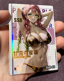 Mitsuri Kanroji - Demonslayer - SSR Bikini Holo Anime Waifu Card - Goddess ACG - Image 3