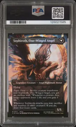 2025 MTG SEPHIROTH FABLED SOLDIER/SEPHIROTH ONE-WINGED ANGEL PSA 10 - Image 2