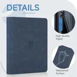 Vault X 9 Pocket Trading Card Zip Binder, 360 Cards, Premium Exo-Tec Album Mater - Image 2