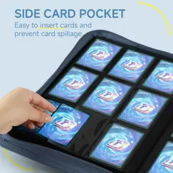 Vault X 9 Pocket Trading Card Zip Binder, 360 Cards, Premium Exo-Tec Album Mater - Image 4