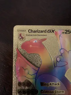 Charizard GX RAINBOW Gold Foil Pokemon Card 150/147 2020 Nintendo - Image 2