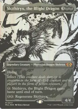MTG Skithiryx, the Blight Dragon (017) *Foil* MOM: Multiverse Legends 2023 NM - Image 1