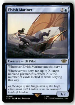 Elvish Mariner 283 The Lord of the Rings: Tales of Middle-earth MTG LP - Image 1