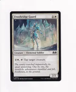 2023 MTG MAGIC THE GATHERING WILDS OF ELDRAINE FROSTBRIDGE GUARD - Image 1