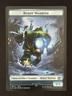 1x MTG Emblem - Sephiroth, One-Winged Angel - Robot Warrior Double-Sided Token - Image 2