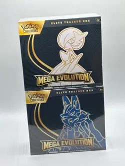 Pokemon TCG Mega Evolutions ETB Lucario And Gardevoir English Sealed Set - Image 2