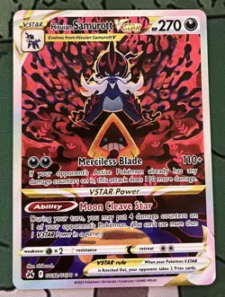 Pokemon TCG Hisuian Samurott VSTAR Crown Zenith: Galarian Gallery GG52/GG70 Holo - Image 1