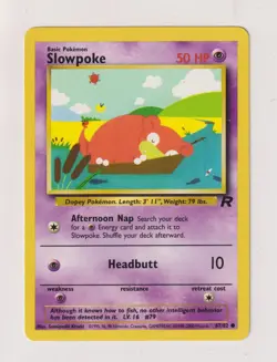 Flegmon / Slowpoke - Pokemon 2000 - Team Rocket - 67 / 82 - NM/Excellent - Eng. - Image 1