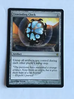 MTG Magic the Gathering English New Phyrexia Unwinding Clock NM - Image 1