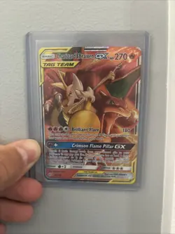 Pokemon TCG Charizard & Braixen GX Holo Ultra Rare Cosmic Eclipse - Image 1