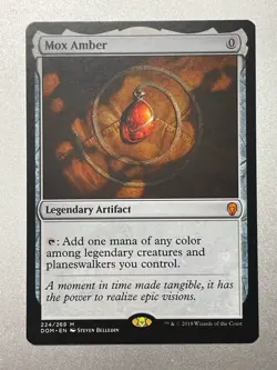 Mtg Mox Amber Dominaria Magic the Gathering - NM/Mint! - Image 1