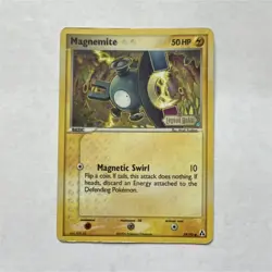 Pokemon Magnemite 59/92 Legend Maker Stamped Reverse Holo Common - Image 1