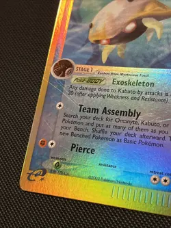 Pokemon EX Sandstorm Kabuto Uncommon 39/100 Reverse Holo LP/NM - Image 4
