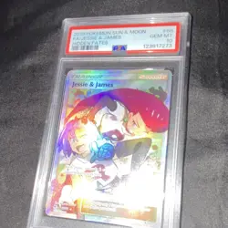 JESSIE & JAMES 68/68 HIDDEN FATES FULL ART HOLO PSA 10 ENGLISH - Image 1