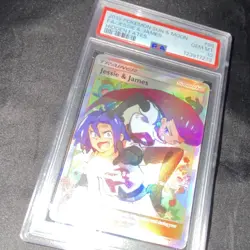 JESSIE & JAMES 68/68 HIDDEN FATES FULL ART HOLO PSA 10 ENGLISH - Image 2