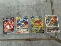 Pokemon TCG Charizard Holo Promo Lot 4: VMAX V VSTAR, Reshiram GX - Image 1