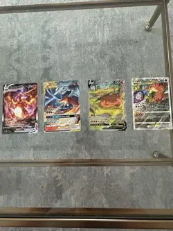 Pokemon TCG Charizard Holo Promo Lot 4: VMAX V VSTAR, Reshiram GX - Image 2