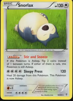 Snorlax 58/83 Rare Generations Pokemon Lightly Played - Image 1