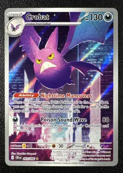Pokemon Crobat Illustration Rare IR Full Art Holo 093/086 Chaos Rising - Image 1