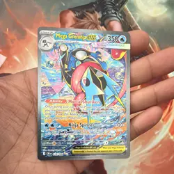 Mega Greninja EX Ultra Rare SIR 116/086 Pokemon CHAOS RISING FRESH PULL - Image 2