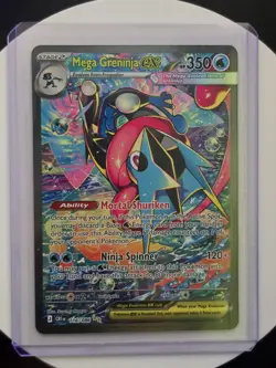 Mega Greninja EX 116/086 XY BREAKpoint Ultra Rare Full Art Holo English 2016 - Image 1