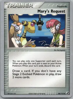 Mary's Request 86/115 World Championship Decks Uncommon Pokemon - Image 1