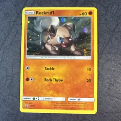 Rockruff SM06 Sm Holo Swirl Black Star Promo Pokemon - Image 1