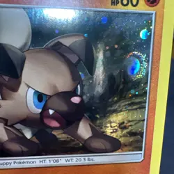 Rockruff SM06 Sm Holo Swirl Black Star Promo Pokemon - Image 4