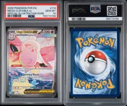 Pokemon TCG Mega Clefable Ex #119 Pokemon Perfect Order PSA 10 - Image 3