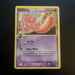 Lickitung 19/101 Non Holo Delta Species EX Dragon Frontiers Pokemon TCG - MP/LP - Image 1