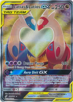 Latias & Latios GX - 170/181 - Full Art Ultra Rare PL/MP, English Pokemon Team U - Image 1