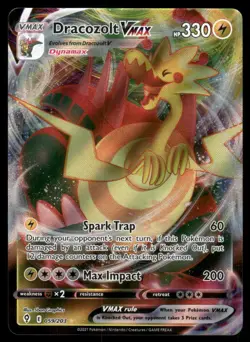 2021 Pokemon SWSH07: Evolving Skies Dracozolt VMAX #059/203 – Raw Ungraded - Image 1