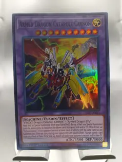 YuGiOh Armed Dragon Catapult Cannon Super Rare 1st Edition LED2-EN021 - Image 1