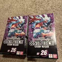 One Piece Monkey D Luffy Starter Deck ST 26 Sealed 2x Factory Sealed. - Image 1