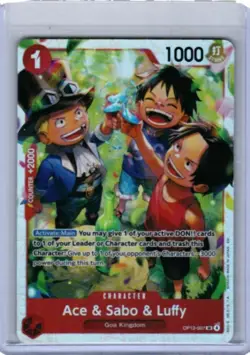 Carrying On His Will #OP13-007 Ace & Sabo & Luffy - Image 1