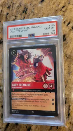 Lady Tremaine - Imperious Queen 2023 Disney Rise Lorcana EN 2 Rise #110 PSA 10 - Image 1