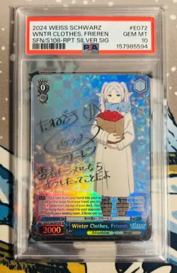 Weiss Schwarz Winter Clothes Frieren Silver Signature SFN/S108-E072SP SP PSA 10 - Image 1
