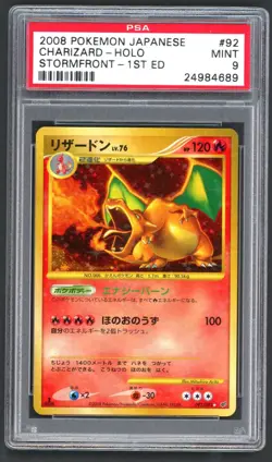Pokemon Card - PSA 9 1st Edition Charizard 92/92 - JPN Stormfront 1st Edition - Image 1
