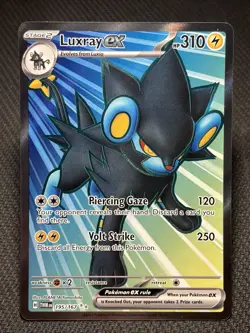 Pokemon TCG Luxray EX Twilight Masquerade Ultra Rare Full Art Card 195/167 - Image 1